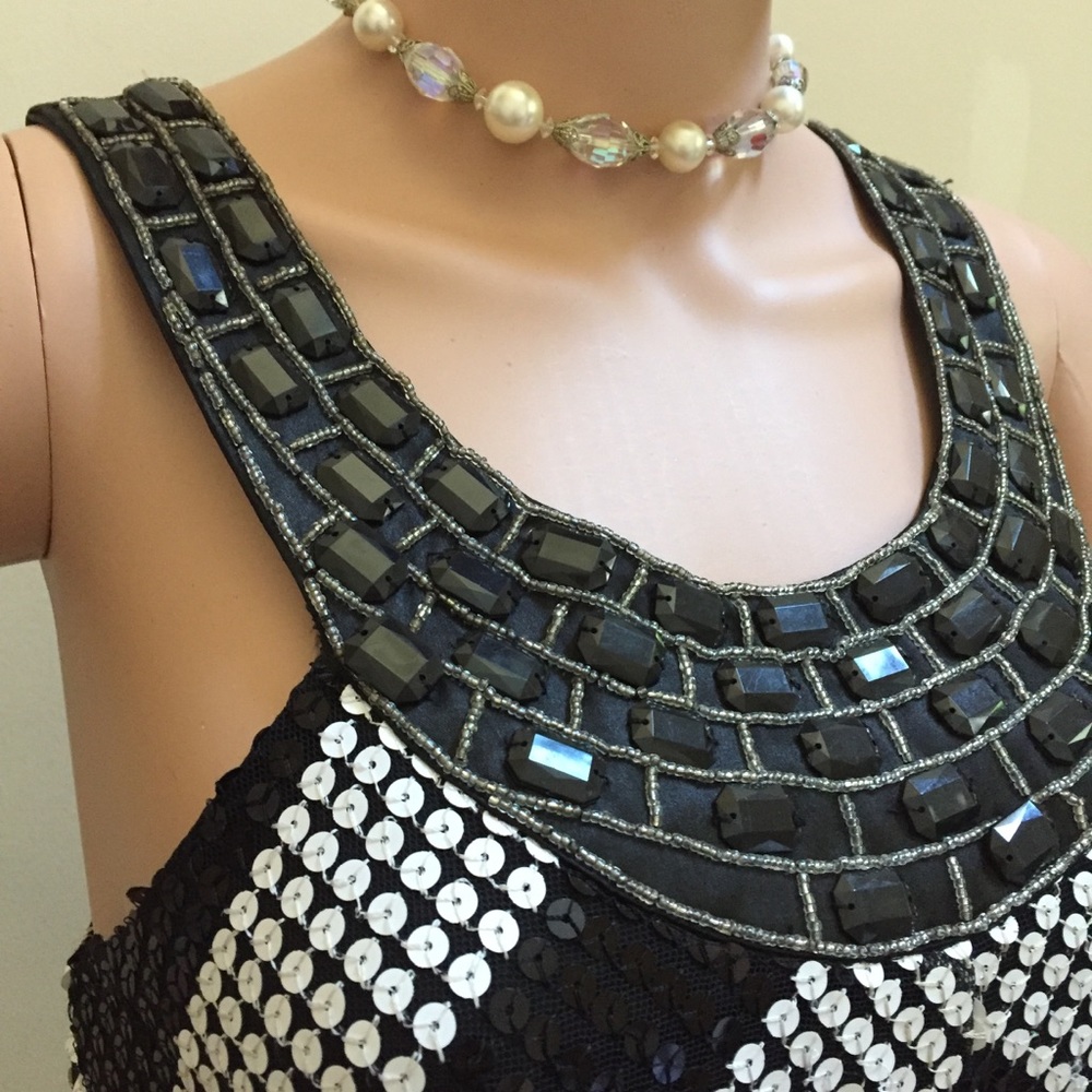 Gorgeous CeCico Sequined Dress, Size M, EUC - Picture 4 of 7